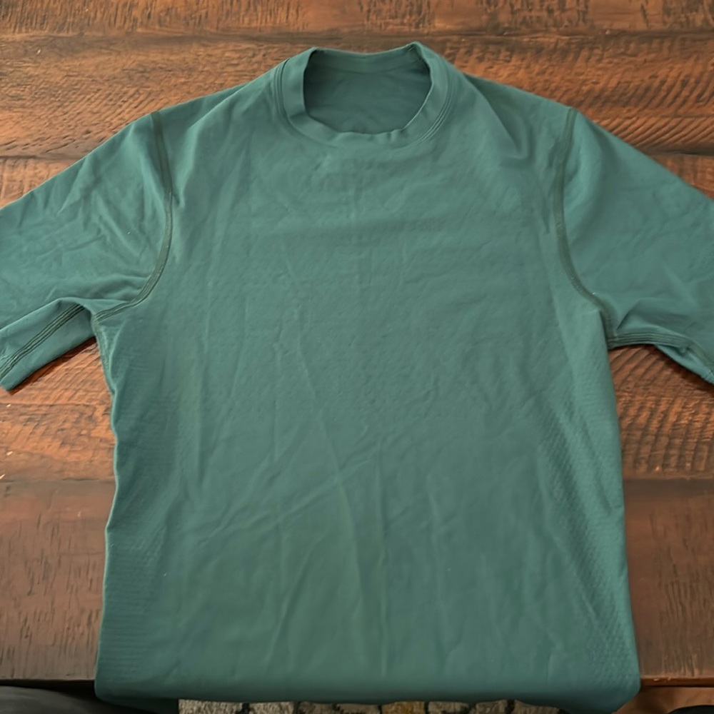 Teal Short Sleeve Lulu Workout Shirt